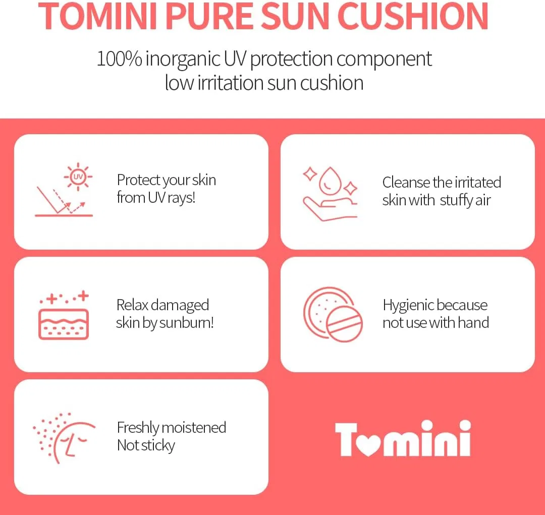 Солнцезащитный кушон TOMINI Pure Sun Cushion Light Pink — фото 4