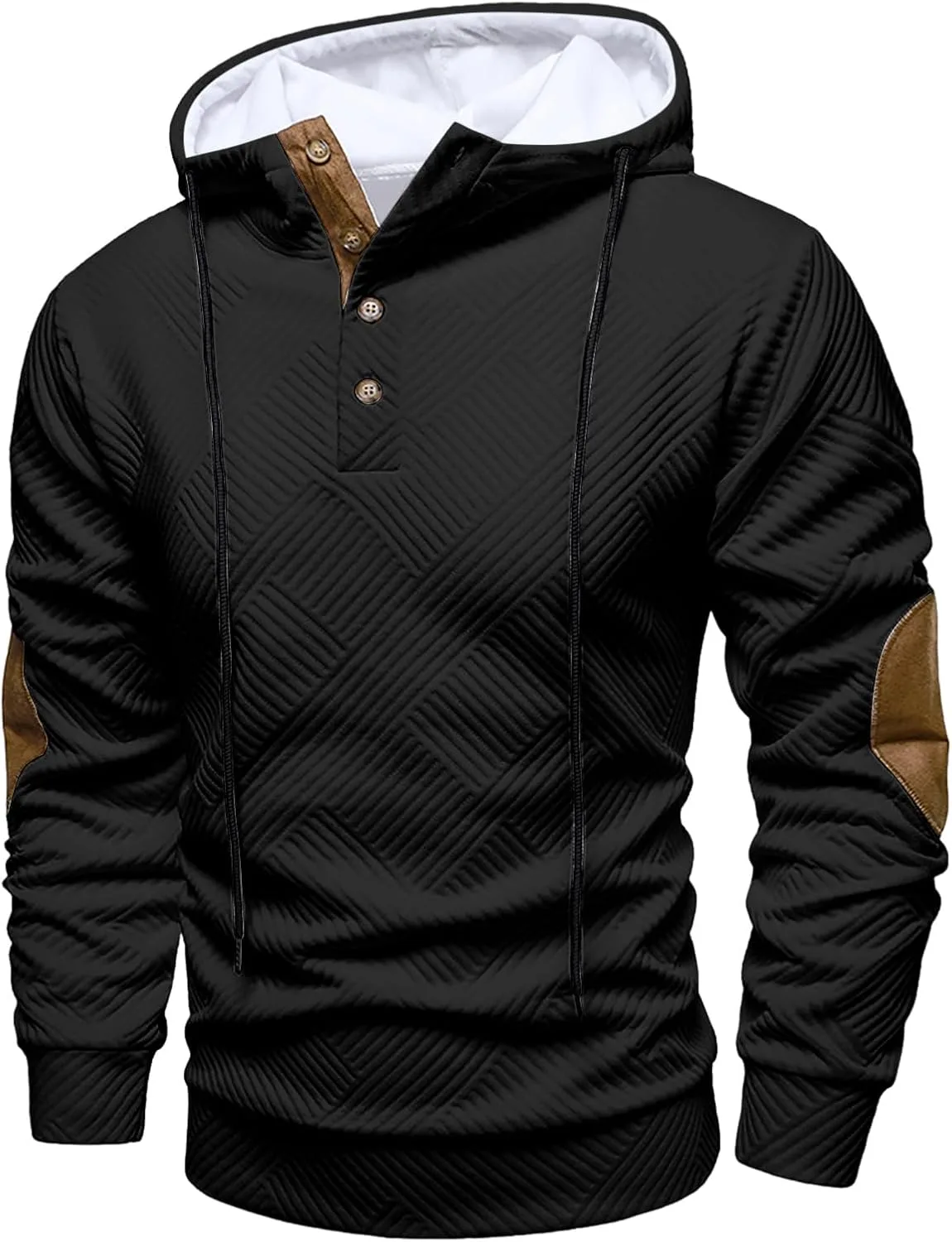 Мужская толстовка с капюшоном Casual Cotton, длинный рукав, на молнии — фото 2