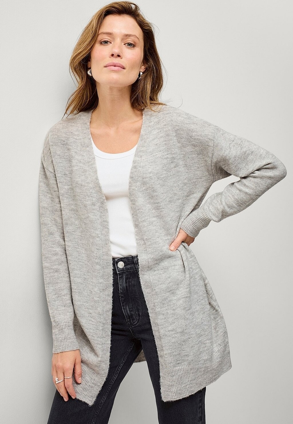 

Кардиган Ellos Collection, цвет Mottled Grey