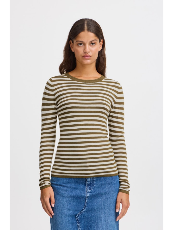 

Пуловер ICHI Strickpullover IHDIANE LS 20121496 moderner Strickpullover in