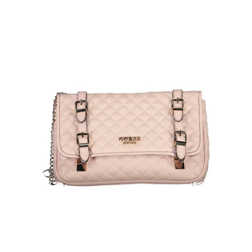 

Розовая полиэтиленовая сумка Guess Shoes, розовый