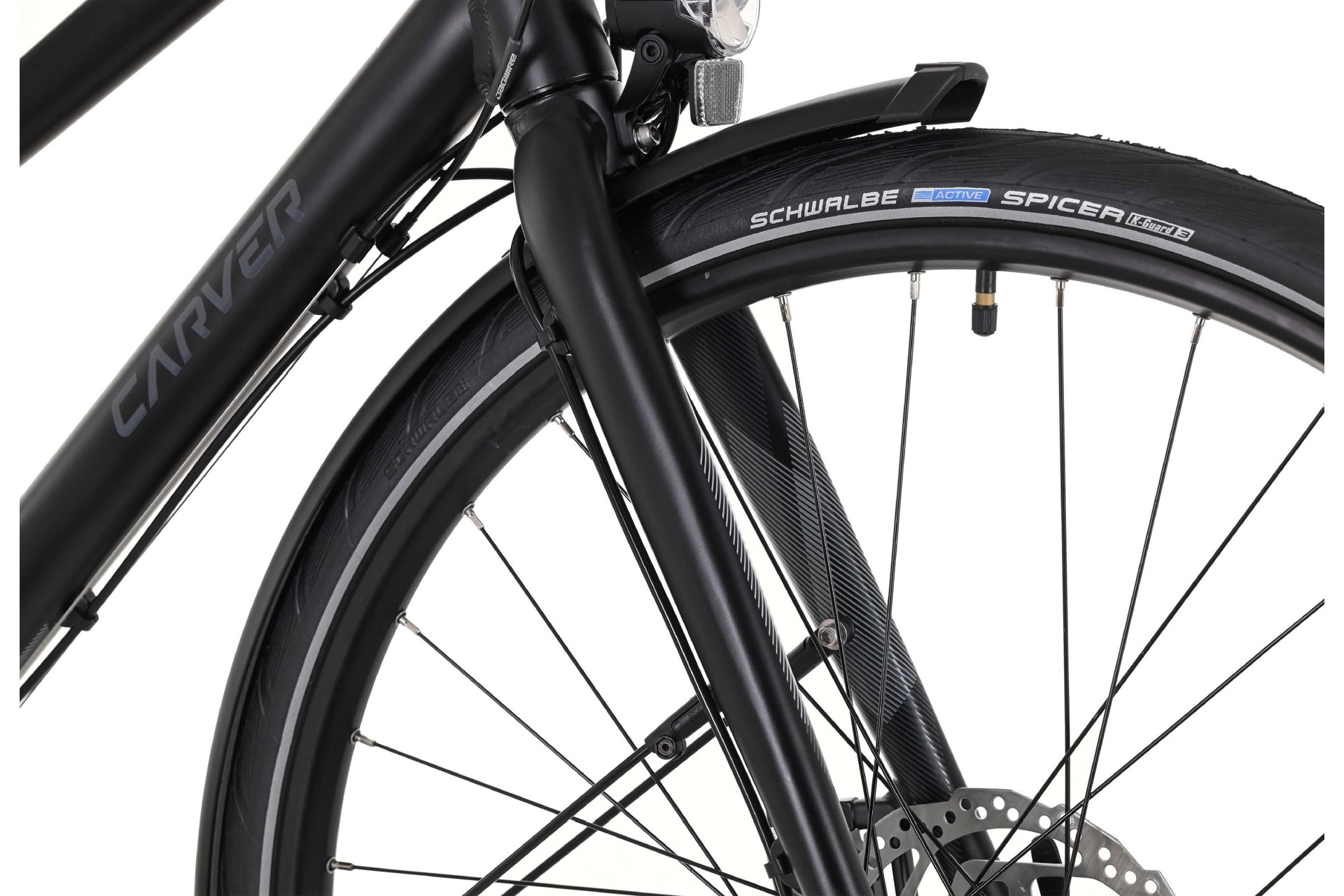 Городской велосипед Carver Uniq Zwei - 28 дюймов - Damen Sport - 2024, цвет Schwarz|blackdark greygrey — фото 3