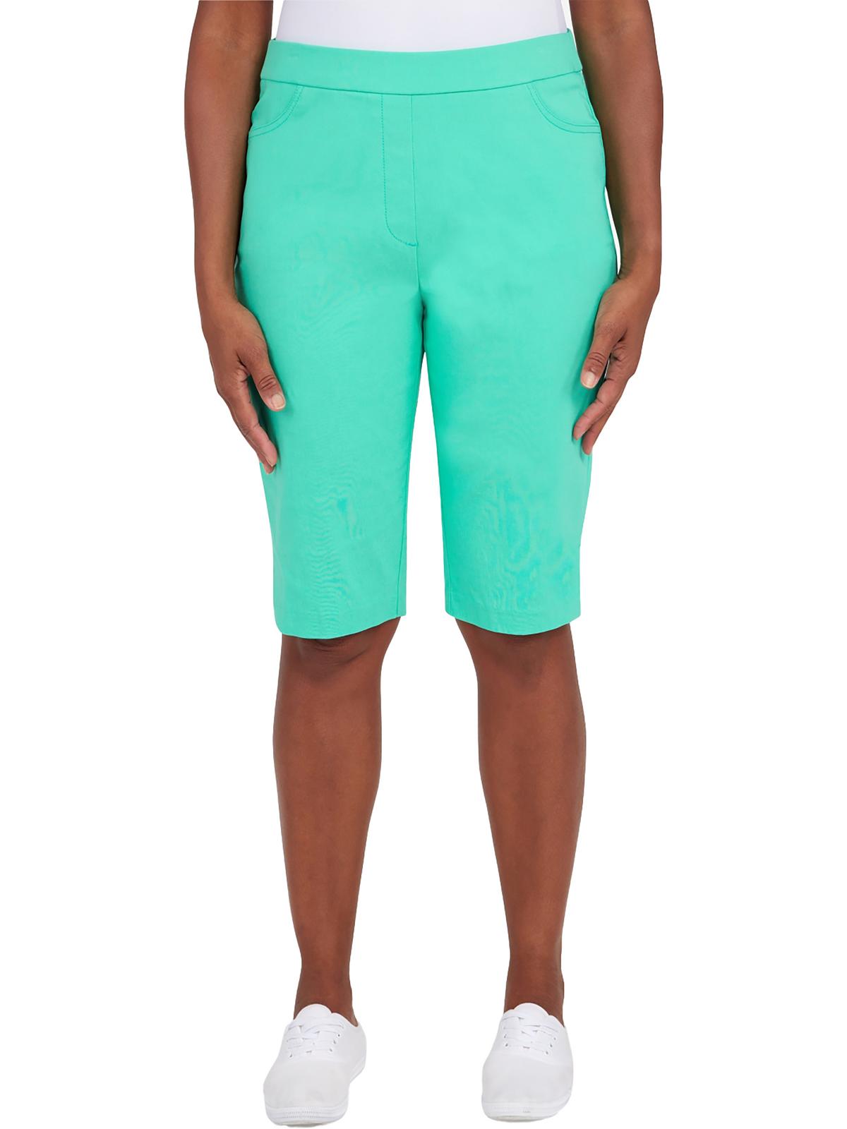 

Шорты-бермуды для женщин Allure Modern Fit Slimming Alfred Dunner, цвет seagreen