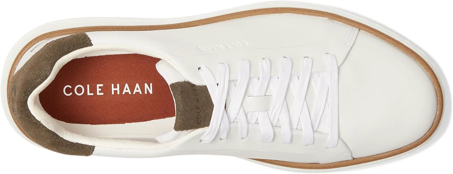 Мужские кроссовки Cole Haan Grandpro Court Skyweave, белый/темно-оливковый — фото 2