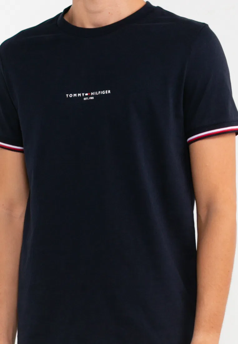 Футболка, слим фит, Tommy Hilfiger, цвет Desert Sky — фото 3