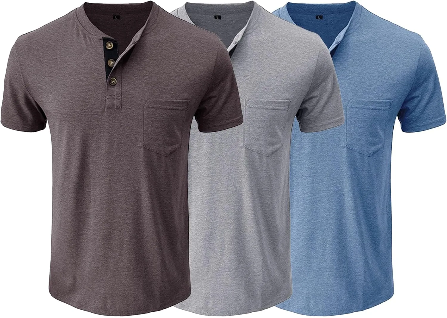 

3 футболки-поло мужские Casual, Slim Fit, летние Maiyifu-GJ