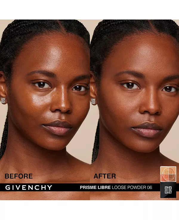 Prisme libre рассыпчатая пудра для подсветки и коррекции цвета, мини Givenchy, 06- organza ambré (for deep complexions) — фото 2