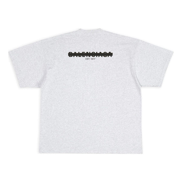 

Футболка strike 1917 oversized t-shirt 'light grey' Balenciaga, серый