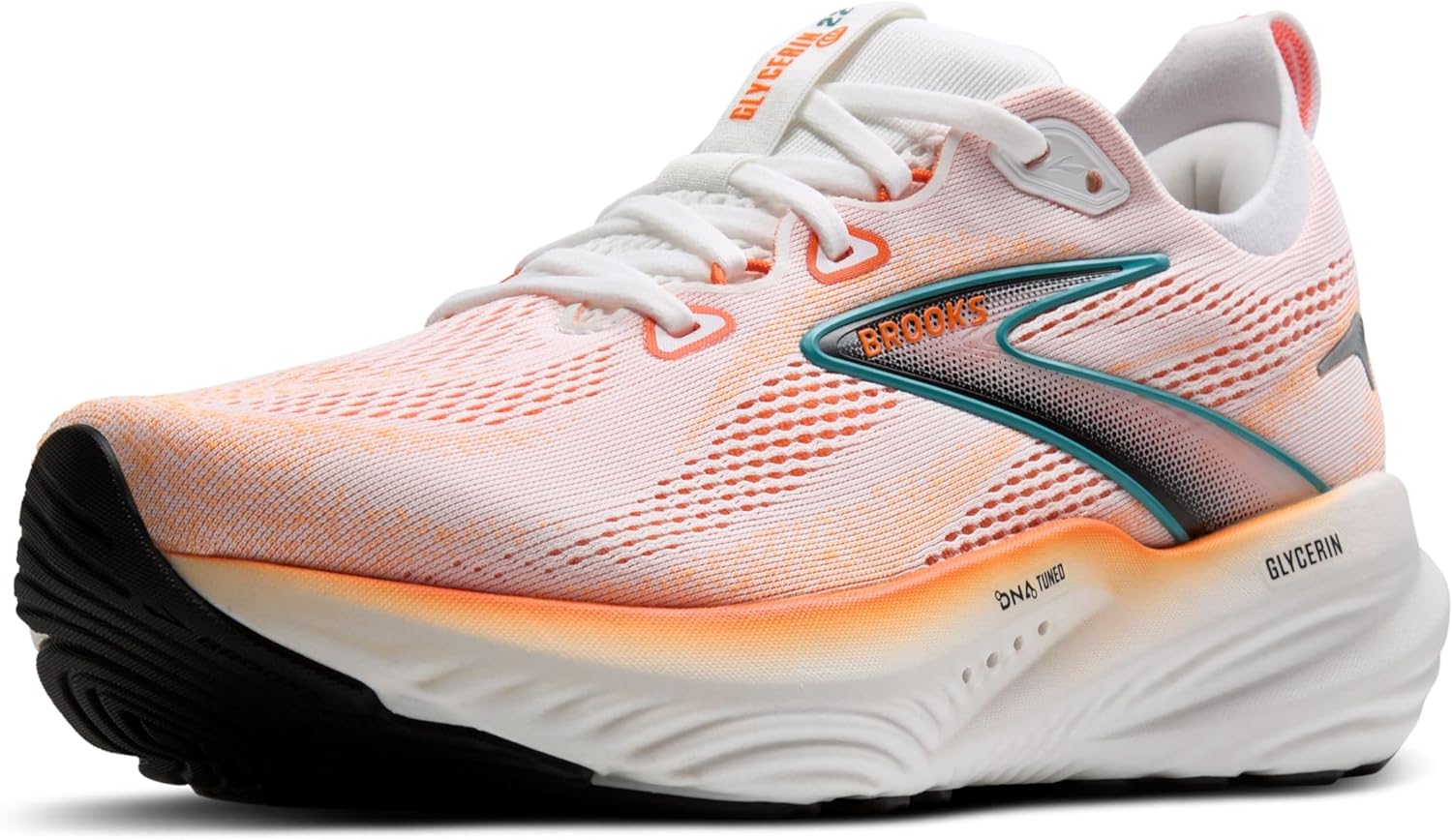 

Мужские кроссовки Brooks Glycerin 22 нейтральной амортизации, белый/синий/оранжевый