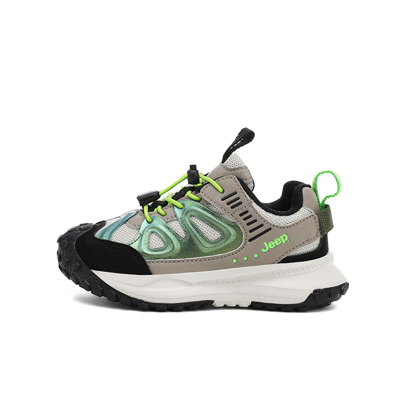 

Детские кроссовки для бега низкие с сетчатой дышащей тканью, устойчивые к истиранию, легкие, с амортизацией и противоскользящей подошвой Jeep, lake зеленый