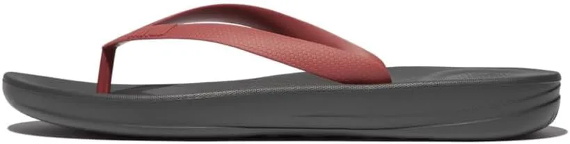 Мужские эргономичные шлепанцы FitFlop Iqushion, красный — фото 2