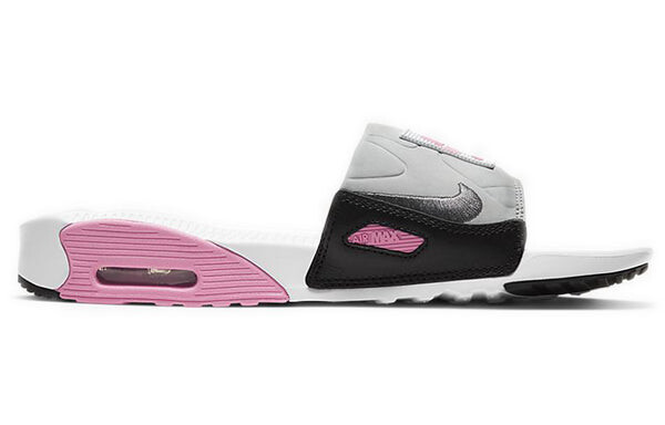 Тапочки air max 90 slide 'rose' Nike, белый — фото 2
