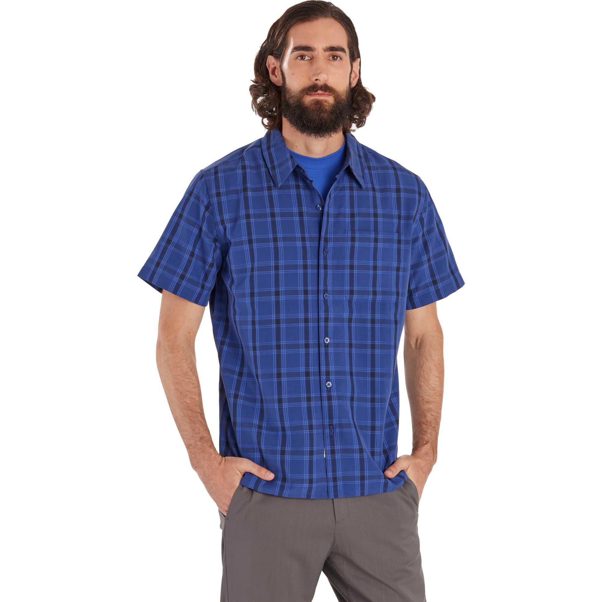 

Мужская классическая рубашка Eldridge Novelty Marmot, Sleet/Oliver Plaid