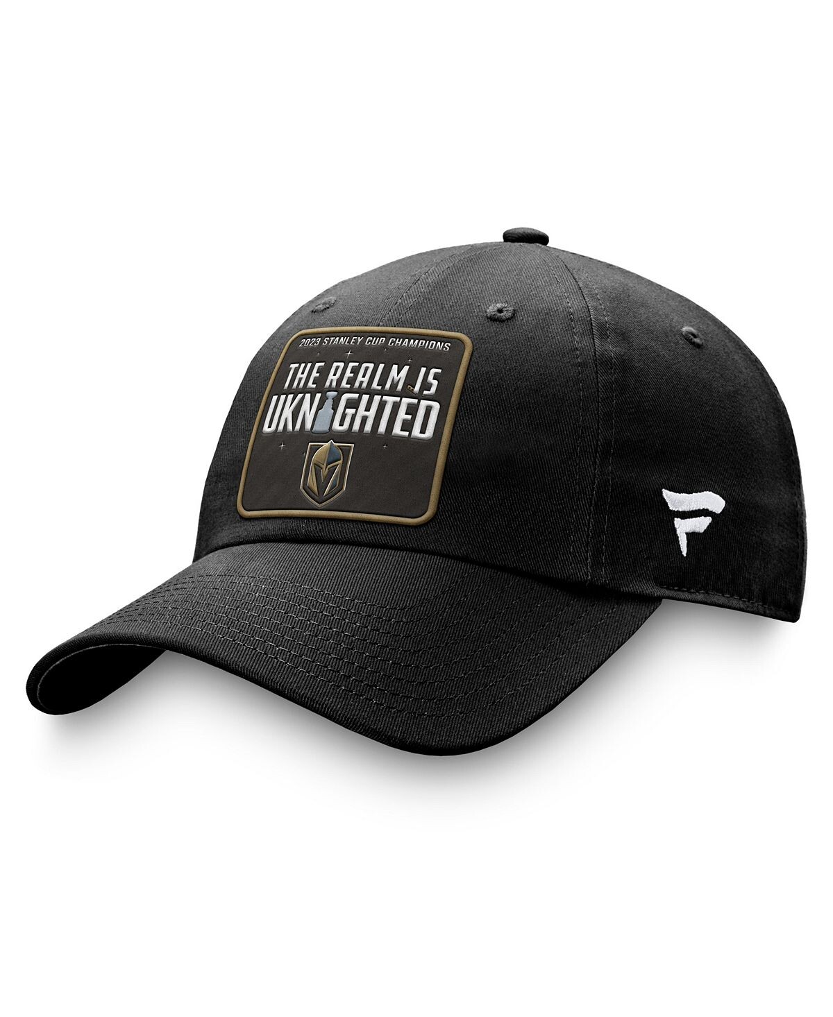 

Мужская фирменная черная неструктурированная регулируемая шляпа Vegas Golden Knights 2023 Cup Champions Core Patch Fanatics