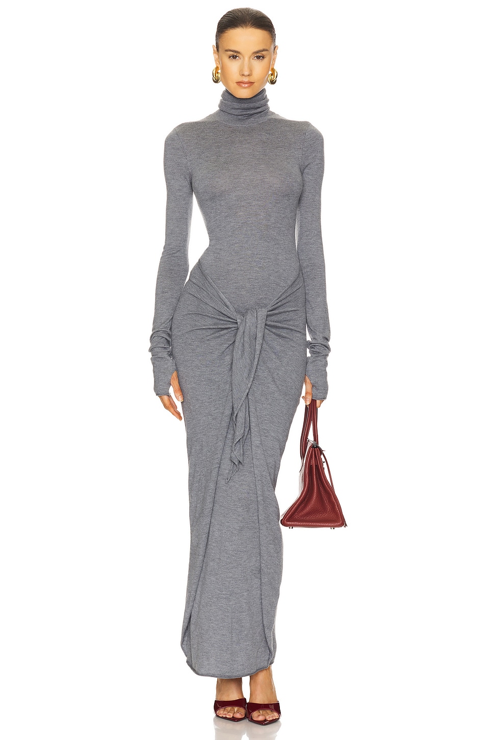 

Трикотажное платье макси Oakleigh Helsa, light grey