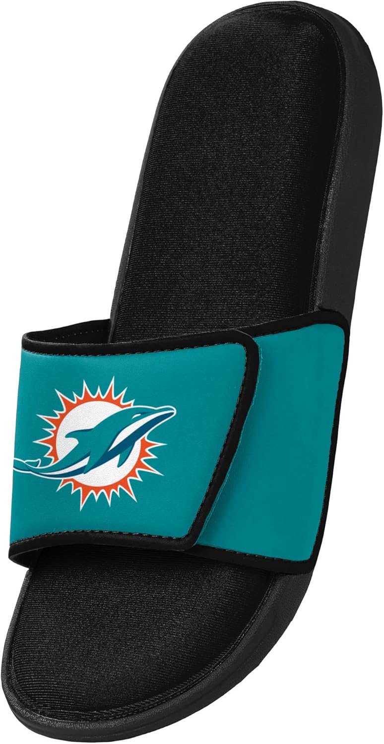 Сланцы для душа и пляжа FOCO с логотипом мужской команды NFL, 7-8 Foam Miami Dolphins — фото 3