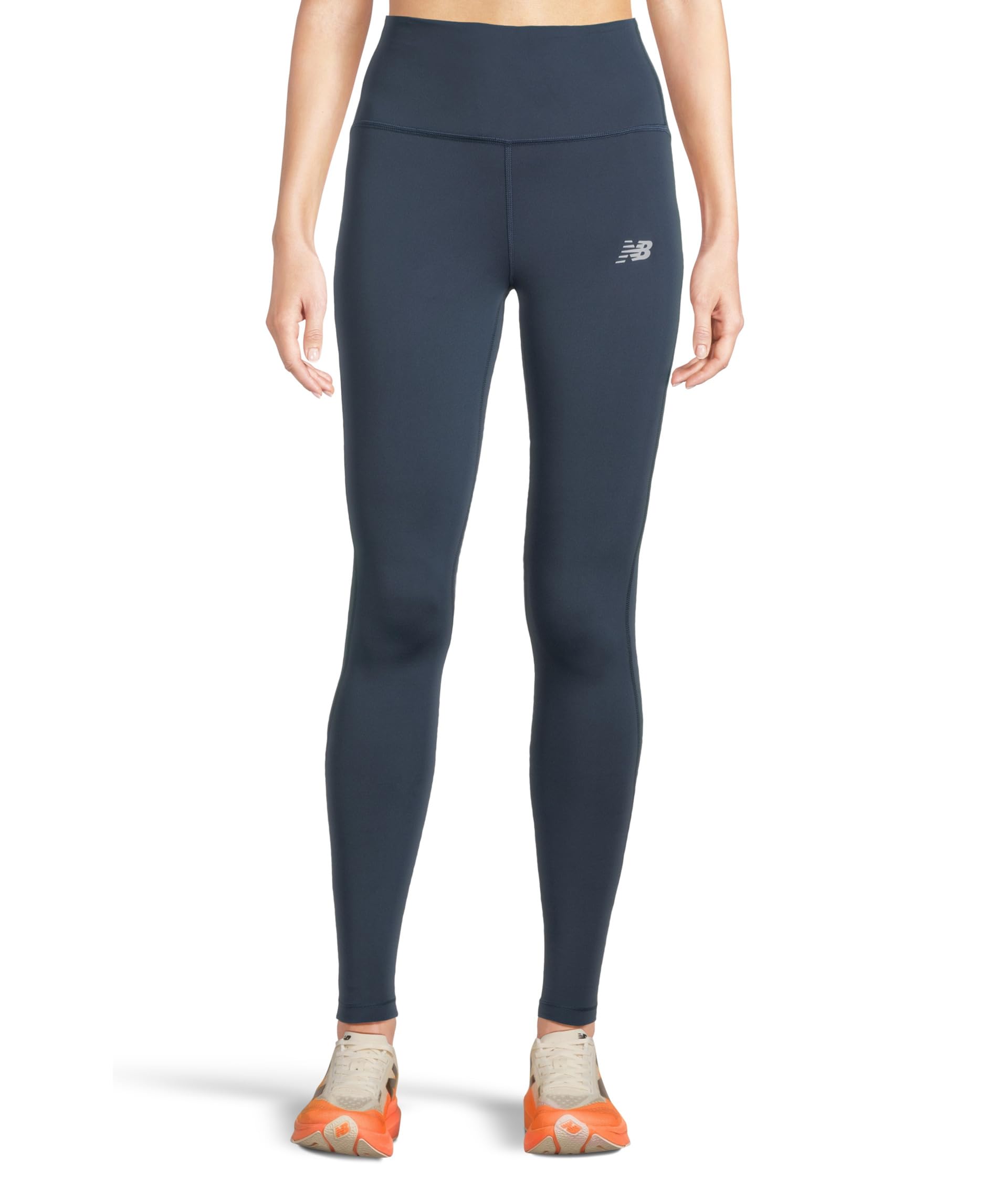 

Брюки New Balance Sleek High-Rise Legging 27", цвет NB Navy
