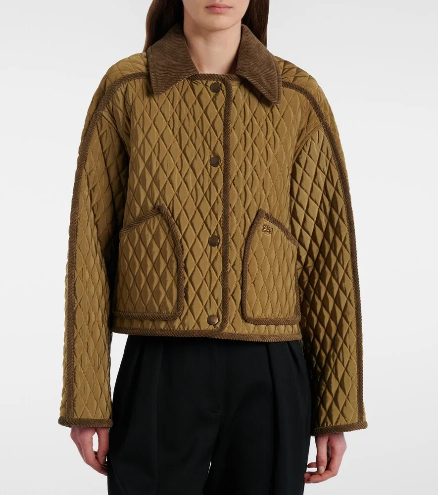 Куртка Floriston Burberry, стеганая, коричневый — фото 3