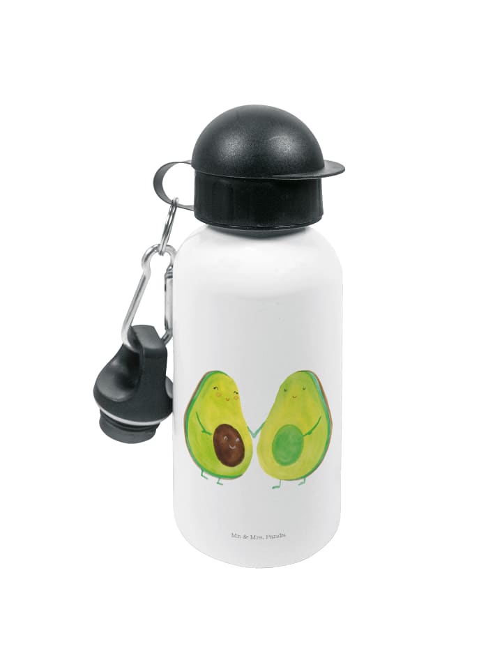 

Mr. & Mrs. Panda Бутылка для воды с изображением авокадо, без надписи, белого цвета