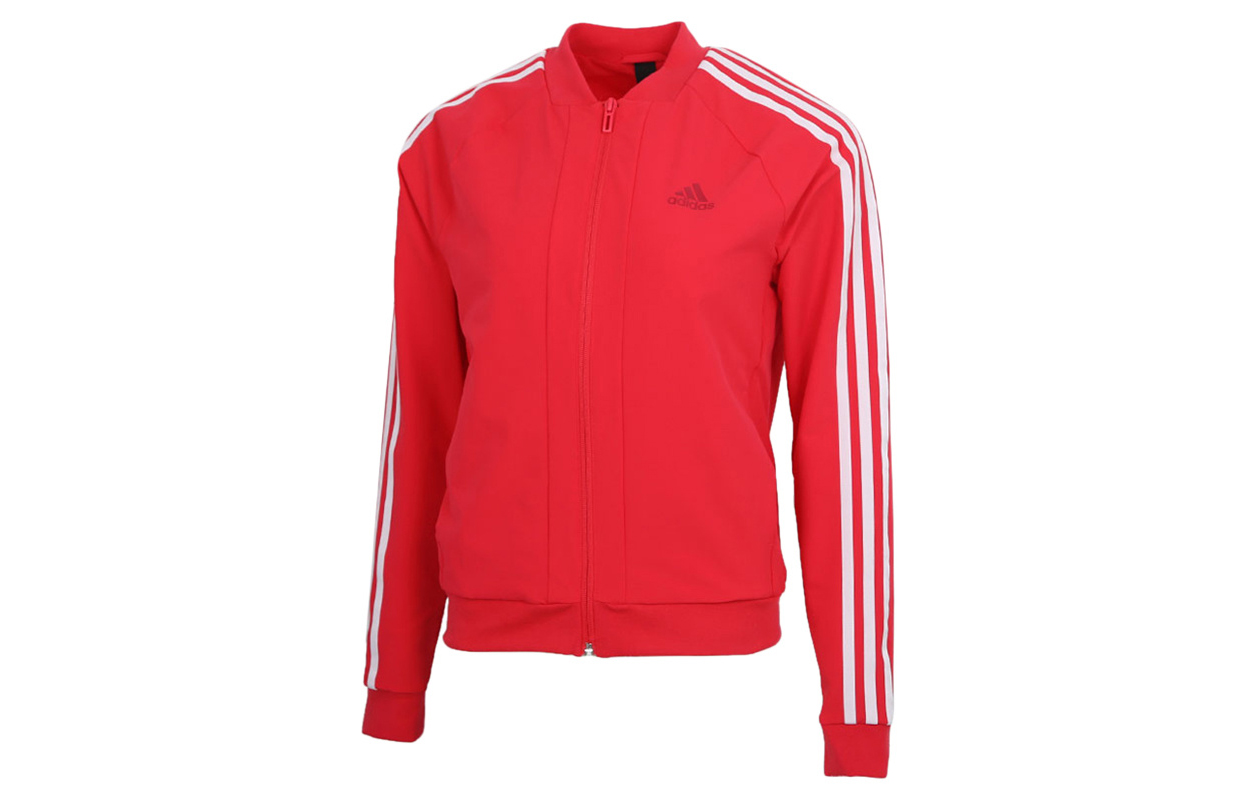 Куртка женская розово-красная Adidas — фото 2