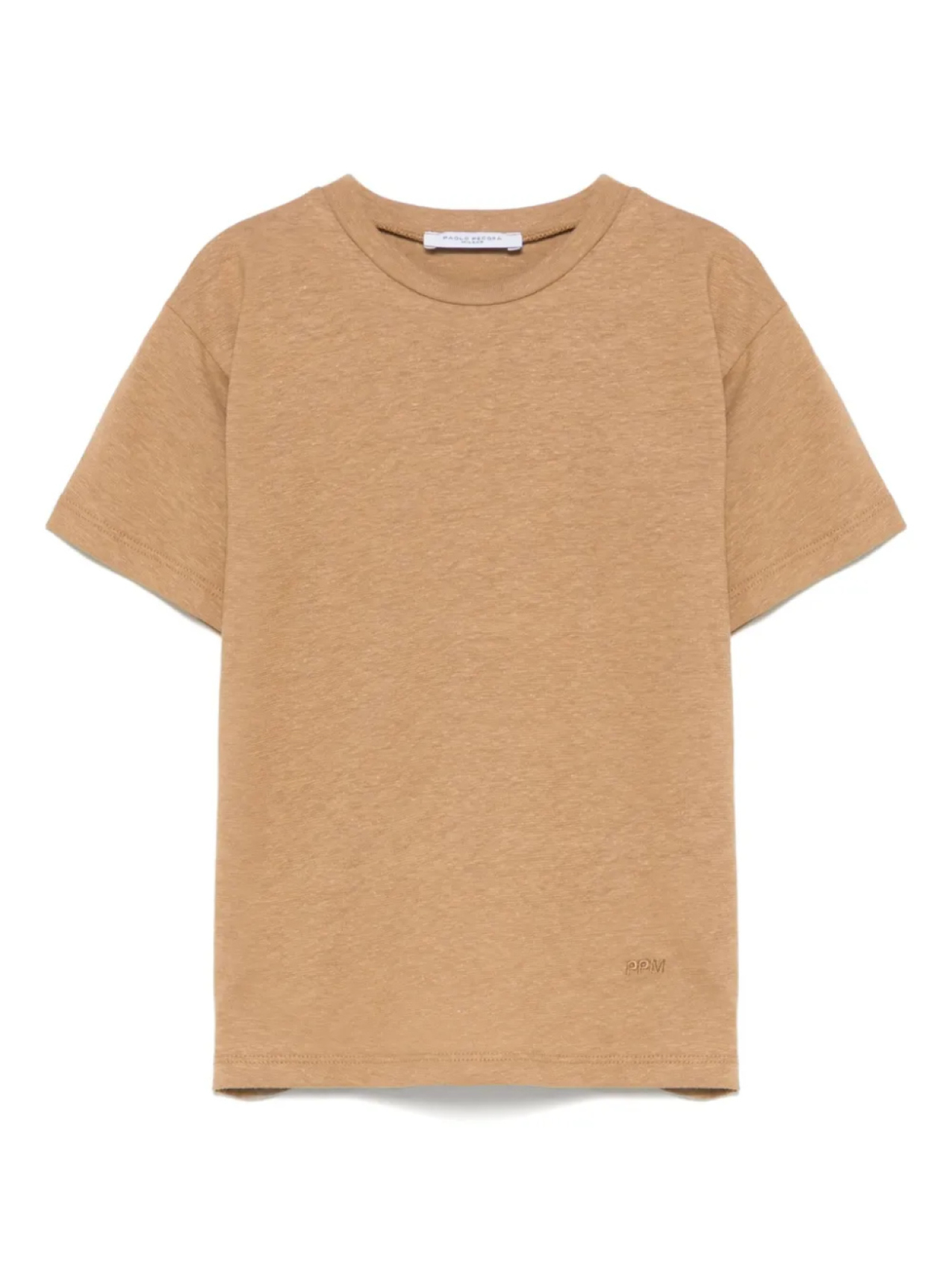 

Футболка Paolo Pecora Kids с текстурой slub, коричневый