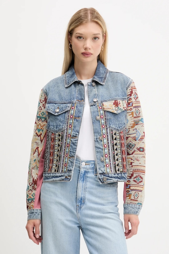 

Джинсовая куртка бохо Desigual, синий