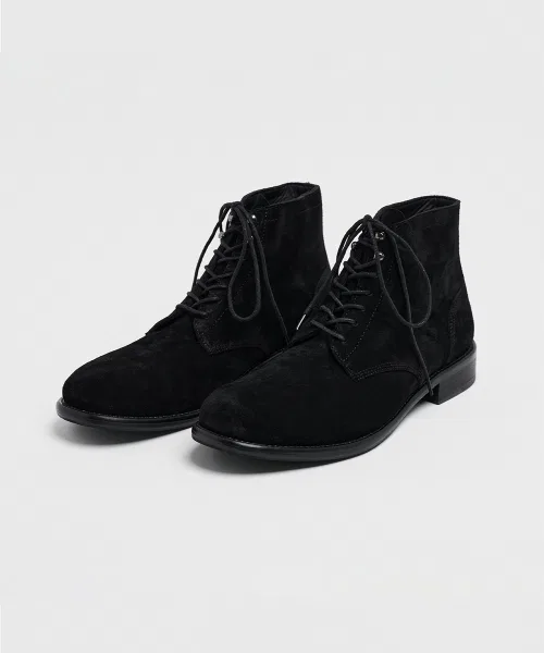 Ботинки UNIFORM Field Boots из замши чёрные — фото 3
