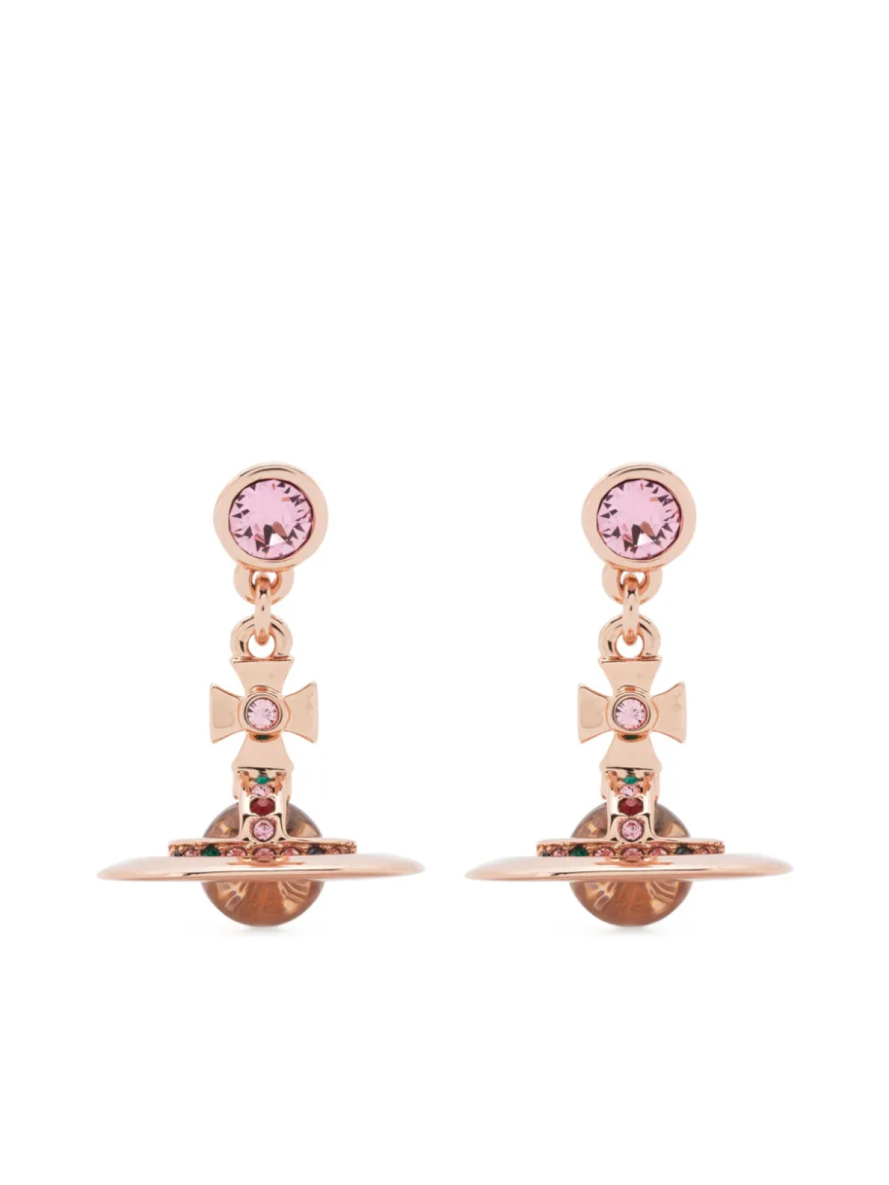 

Vivienne Westwood серьги New Petite Orb, розовый