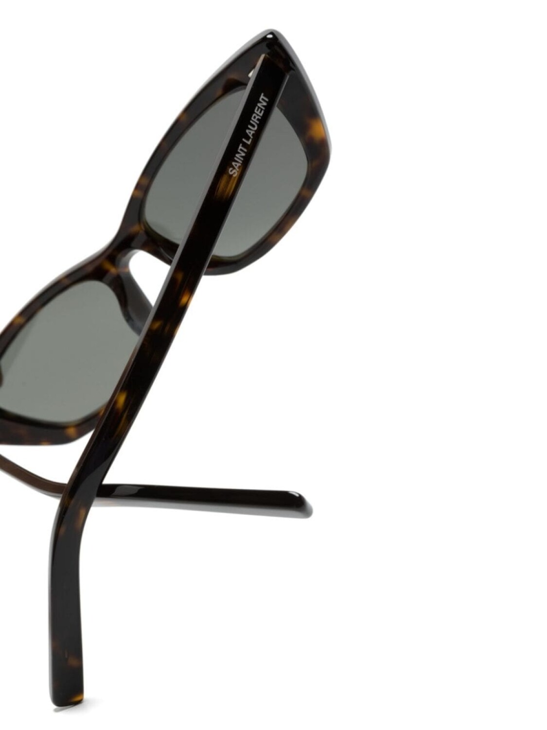 Солнцезащитные очки в оправе 'кошачий глаз' Saint Laurent Eyewear, коричневый — фото 3