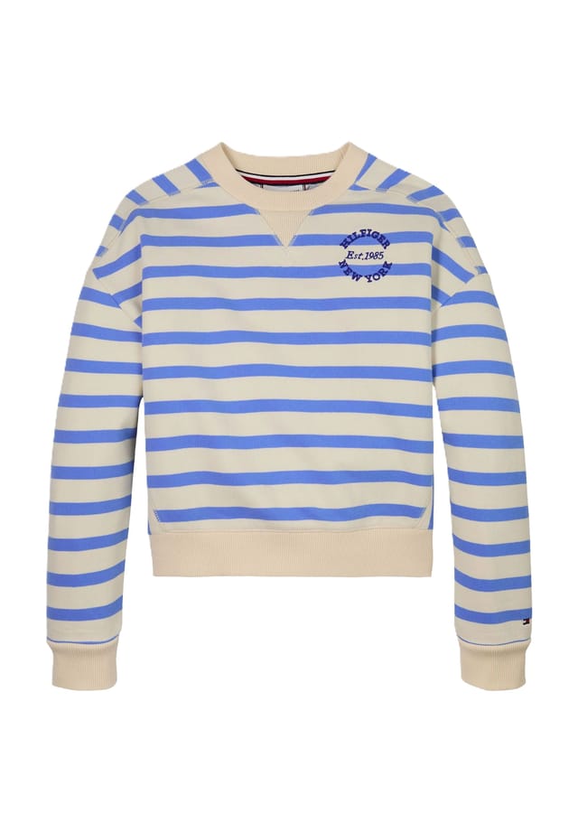 

Детская толстовка с ребристыми манжетами Tommy Hilfiger, синий