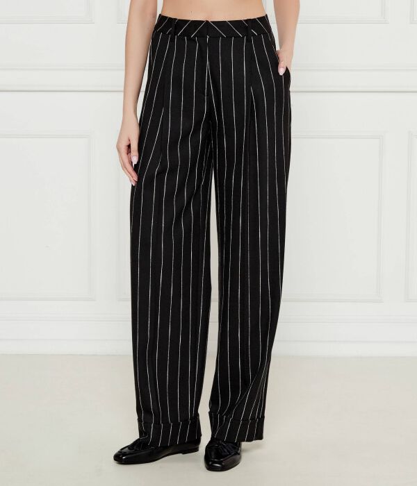 

Брюки женские Marc Cain широкие в полоску, черный