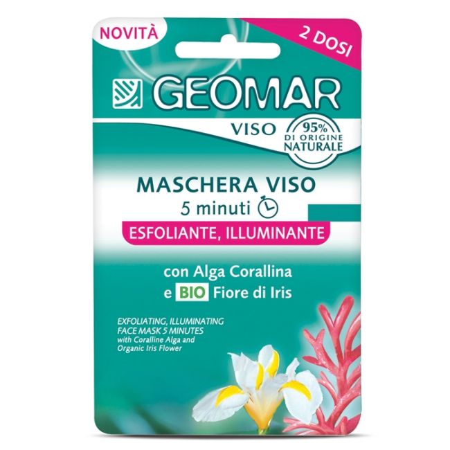 

Маска-Скраб для лица и уход Geomar, 2 x 7,5 мл