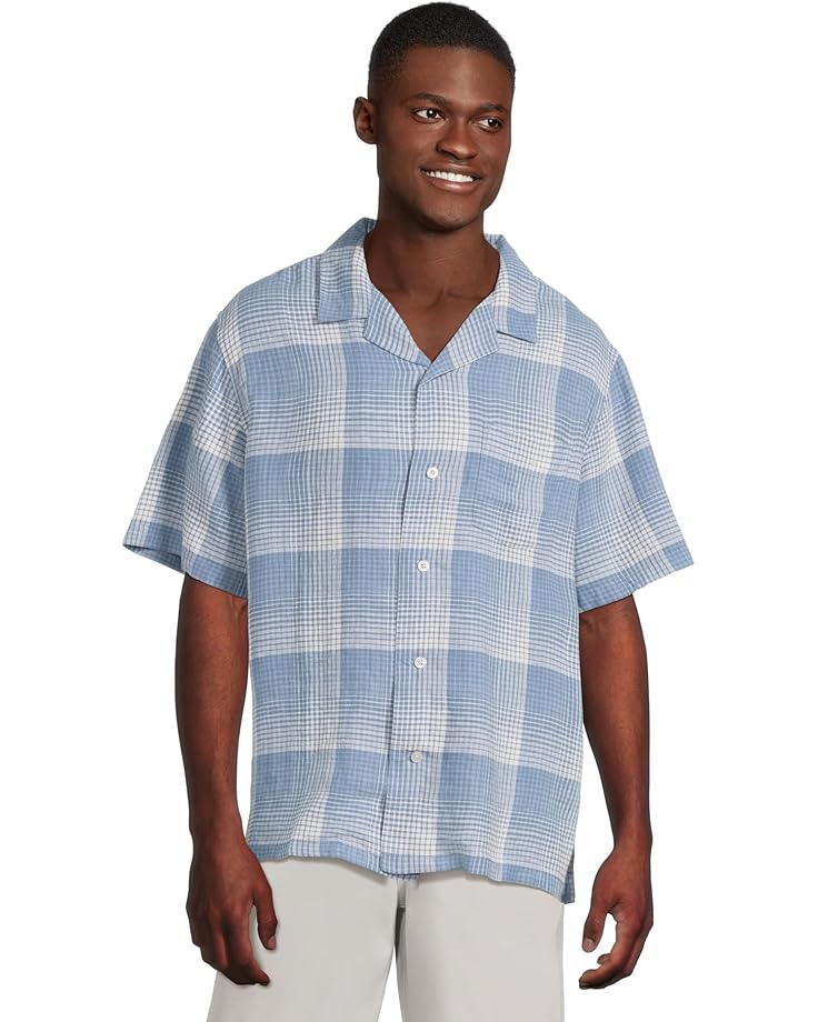 

Рубашка Pendleton Linen Camp Shirt Short Sleeve, цвет Blue/White Ombre