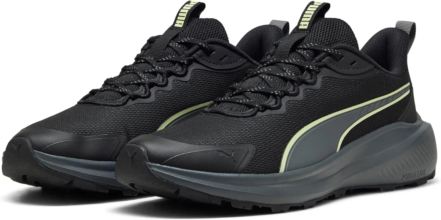 Кроссовки для бега по улицам Puma Skyrocket Lite Trail для взрослых и мужчин (унисекс), Puma Black Cool Dark Grey Apple Spritz — фото 2