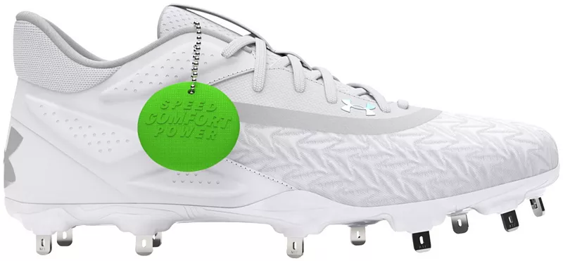 

Мужские металлические бейсбольные бутсы Under Armour Yard MT 3.0, цвет White/Silver