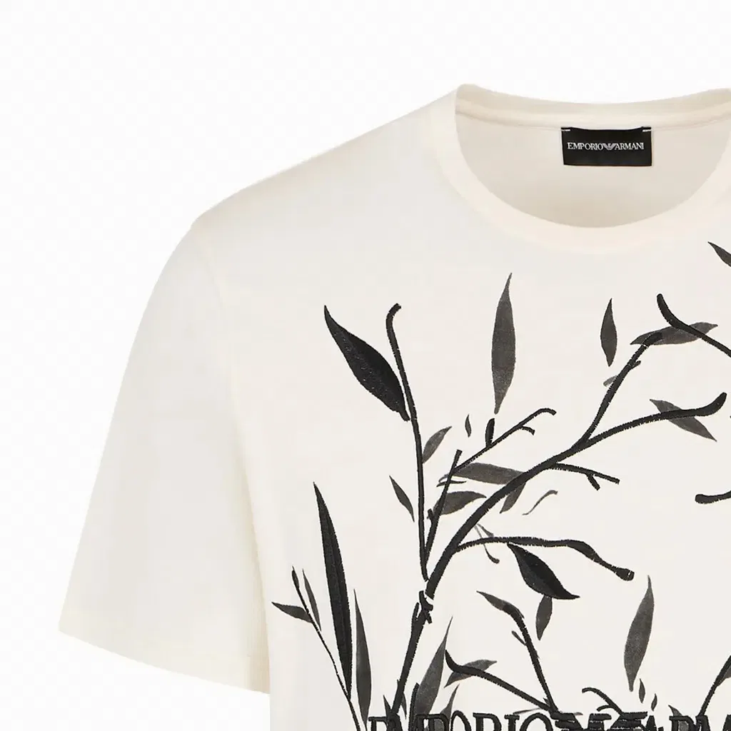 Футболка SS24 мужская White EMPORIO ARMANI — фото 4