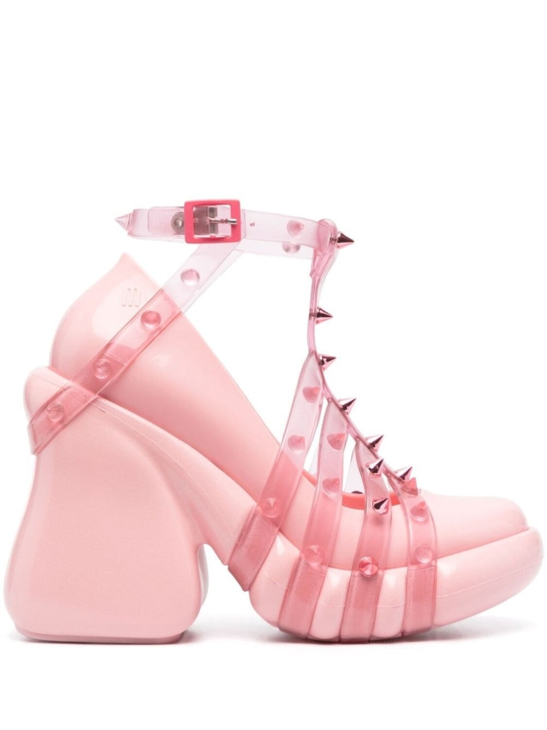 

Jean Paul Gaultier туфли Punk Love на платформе из коллаборации с Melissa, розовый