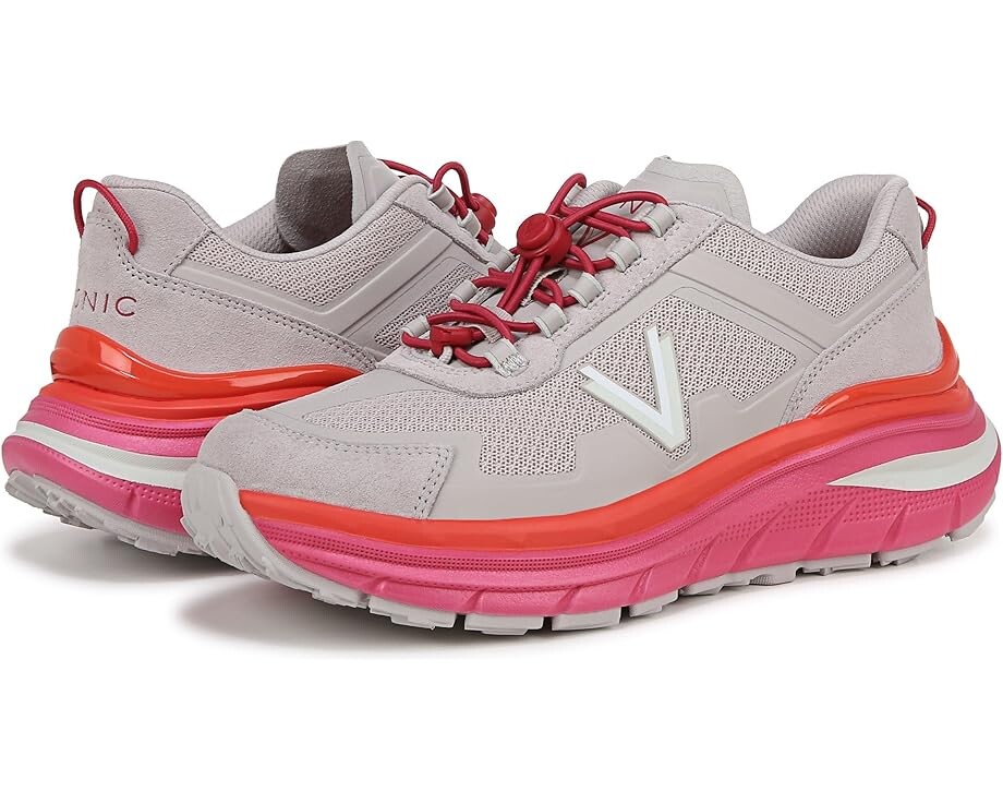 

Кроссовки VIONIC Walk Max Sierra, цвет Soft Oyster/Magenta Leather