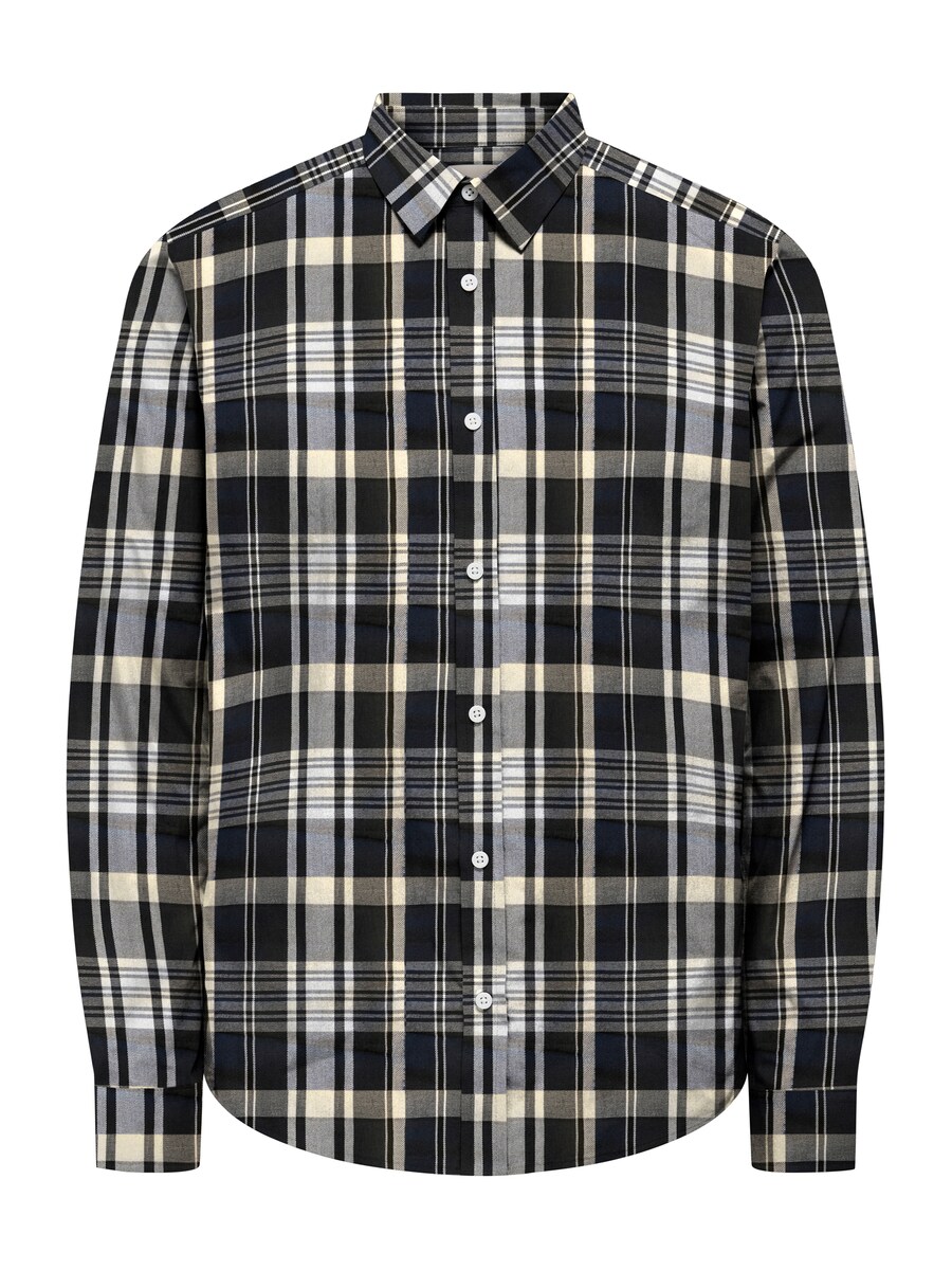 

Рубашка на пуговицах классического кроя Only & Sons ONSKIM, темно-синий