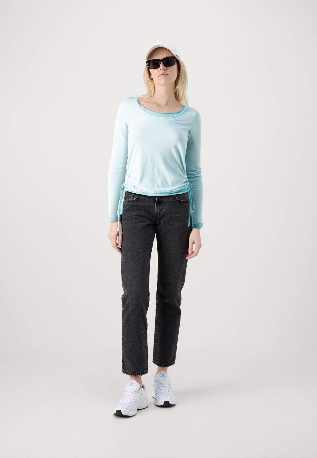 

Футболка с длинным рукавом VEERA DOUBLE LAYER BDG Urban Outfitters, синий