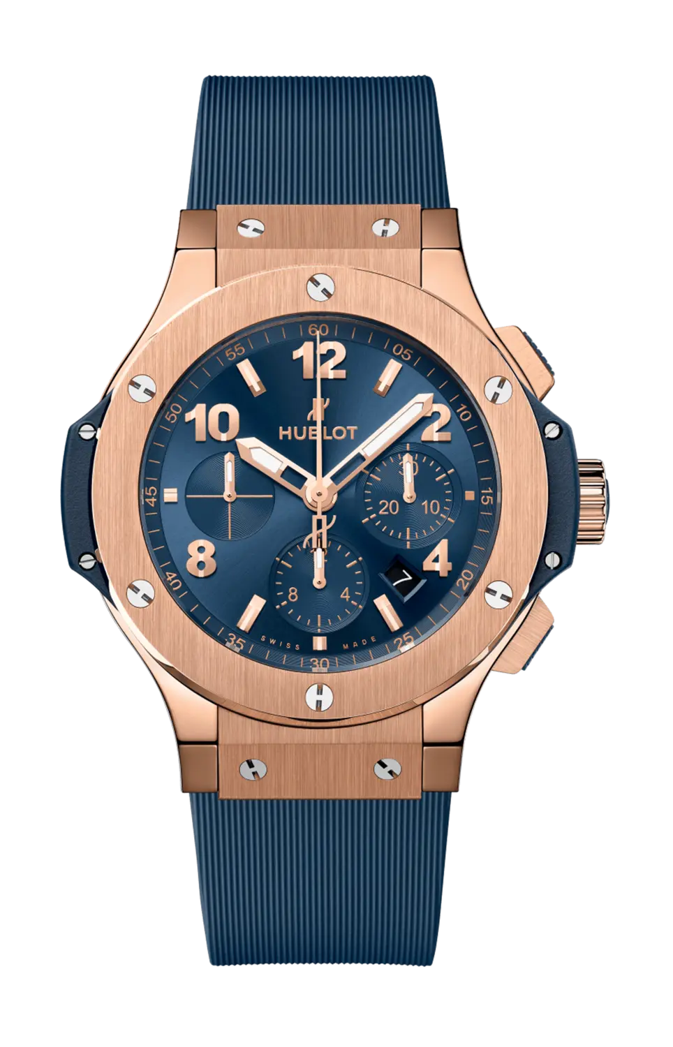 

Часы big bang original gold blue Hublot