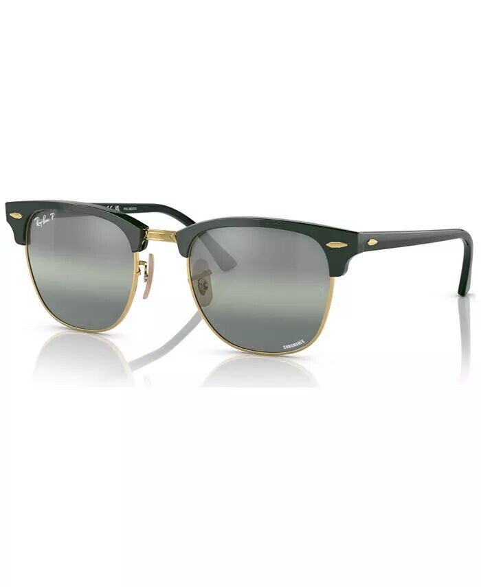 

Поляризованные солнцезащитные очки унисекс, Clubmaster Chromance Ray-Ban, зеленый