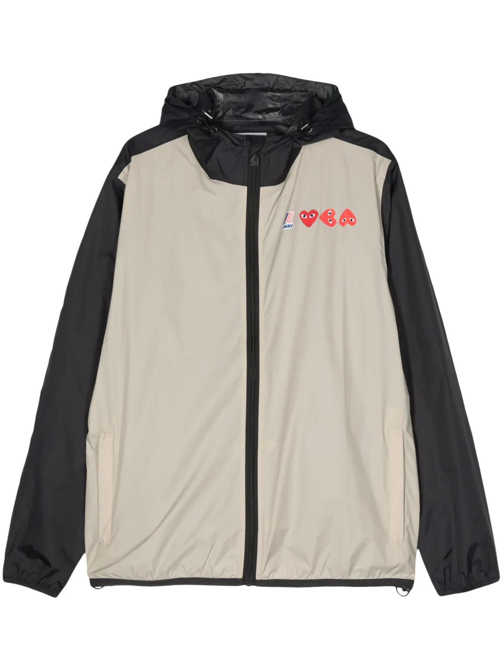 

Куртка Claude с капюшоном из коллаборации с K-Way Comme Des Garçons Play, нейтральный