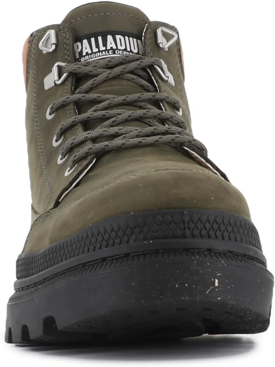 Мужские ботильоны Palladium Troopercuff WP+, Olive Green — фото 2