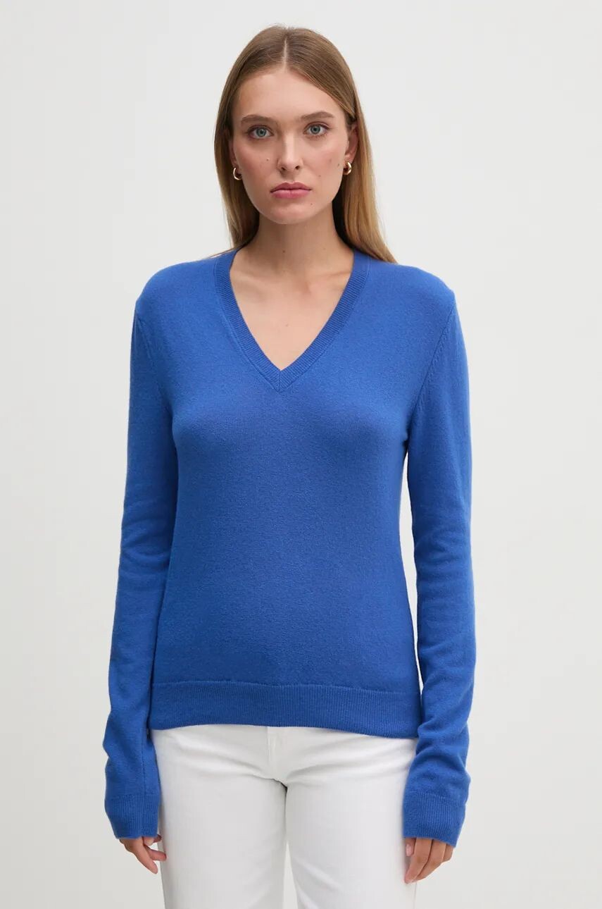 

Шерстяной свитер United Colors of Benetton, синий