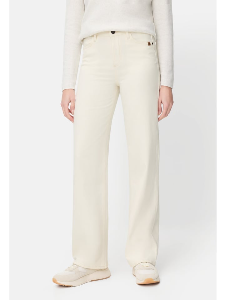 

Camel Active Джинсы с пятью карманами и широкими штанинами, молочно-белого цвета