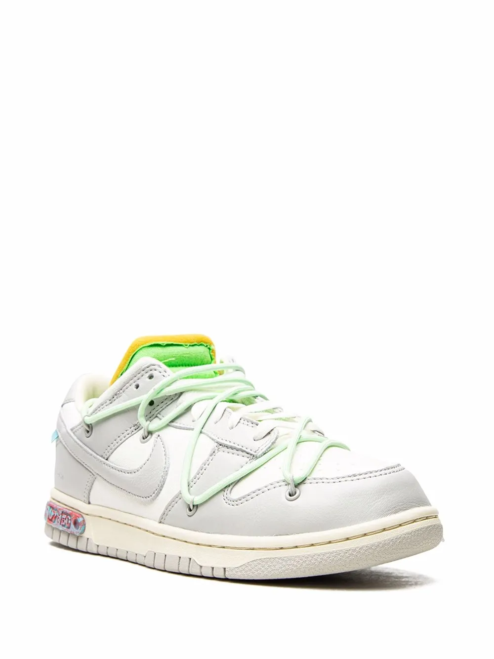 Кроссовки Dunk Low из коллаборации с Off-White Nike X Off-White, белый — фото 2