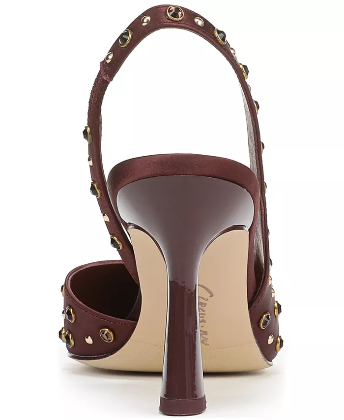 Женские туфли-лодочки Tallie со стразами и острым носком, асимметричные Circus NY by Sam Edelman, красный — фото 3