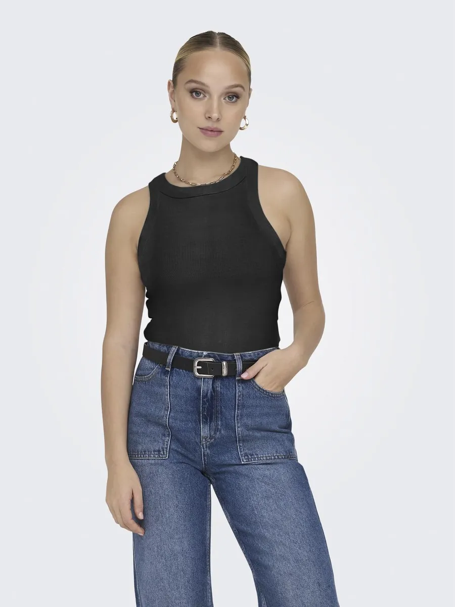 

Only майка "ONLKELLI S/S STRIPE TANK TOP CS JRS", черный