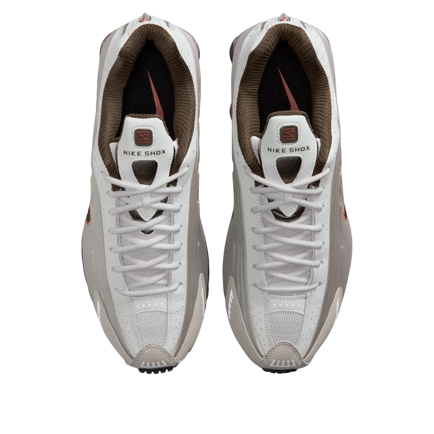 Кроссовки Nike Shox R4 'White Red Grey' HQ1988-010, черный — фото 2